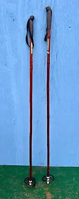 Vintage Set Of Bamboo Snow Ski Poles Measuring 56  Long • $9.89