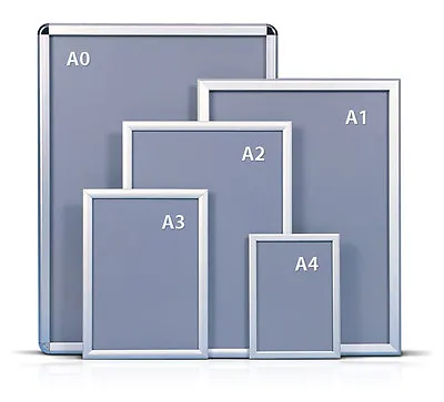 A0A1A2A3A4 Snap Frames Poster Clip Holders Displays Retail Wall Notice Boards • £7.89