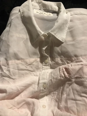 £6.80 • Buy Abercrombie & Fitch White Pink Polka Dot Polyester Basic T-Shirt Size S Round⭐PH