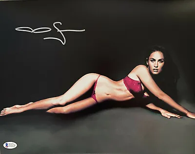 Megan Fox Sexy Authentic Signed 11x14 Photo Auto Red BAS Beckett Witnessed COA • $98.98