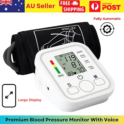 Blood Pressure Monitor Automatic Digital Upper Arm BP Machine Heart Rate Voice • $19.99
