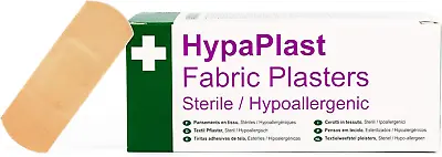 Safety First Aid Group HypaPlast Fabric Plasters 7.2 X 2.5 Cm Pack Of 100 • £9.94