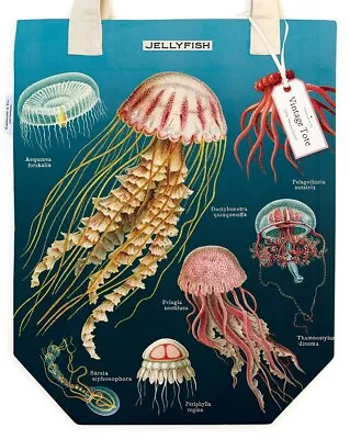 Cavallini & Co. Jellyfish Vintage Style Canvas Tote Bag • $21.95