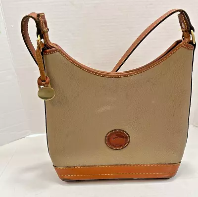 Real Dooney & Bourke Vintage All Weather Leather Small Hobo Shoulder Purse USA • $14.50