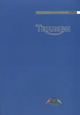 £15.53 • Buy Triumph Accessories & Clothing Catalog 2002 D Prospectus Catalog Brochure Brochure