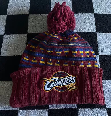 Mitchell Ness Cleveland 2015 Cavaliers Pom Beanie Knit Hat Aztec  Lebron James • $17.20