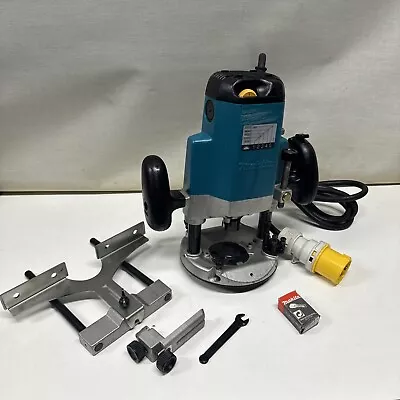 Makita 3612c 1/2  Variable Speed Plunge Router 110v + Guide Serviced New Brushes • £140