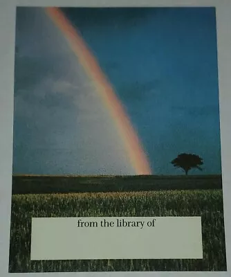 Vintage Antioch Bookplate Rainbow And Tree • $2