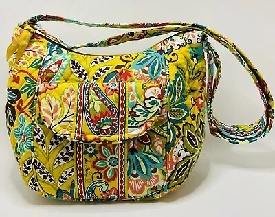 Vintage Vera Bradley Cassidy Purse Gold  Paisley Provencal Hobo Purse 1990s • $28