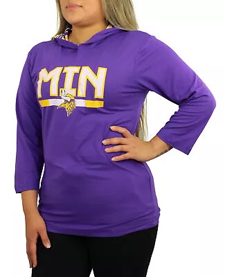 Zubaz NFL Women's Minnesota Vikings Solid Team Color Lightweight Pullover • $49.99