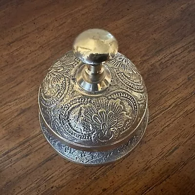 Desk Service Reception Bell Antique Vintage Brass Hotel Service Ornate Gift • $40