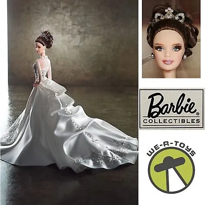 Reem Acra Bride Barbie Doll Gold Label Brunette Edition • $359.96