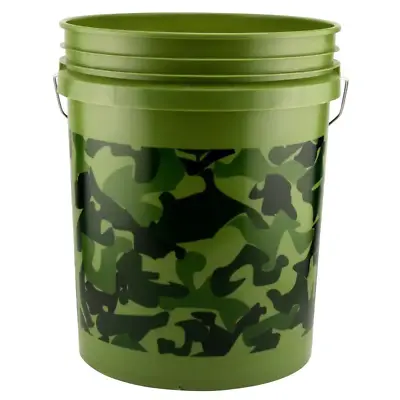 NEW Durable 5 Gal. Camo Pail Bucket For Paint-Mixing Soil-Hauling Plant Garden • $6.97