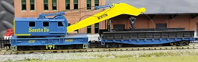 N Scale Model Power - Santa Fe - Maintenance Of Way Crane And Work Car - No Box • $29.99