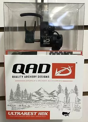 QAD HDX Ultrarest Left Hand Drop Away Arrow Rest - Black • $140.99