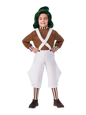 Oompa Loompa Costume Kids Boys Girls Official Charlie And The Chocolate Factory • $46.85