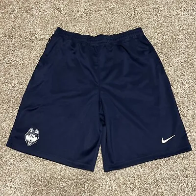 Nike UCONN Huskies Elite Navy Blue Dri-Fit Basketball Shorts Men’s Size XXL NWOT • $74.99