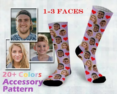 Custom Face Socks Personalize Socks Put Any Face Photo Sock For Men Women Gifts • $13.99