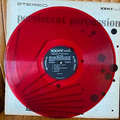 Persistent Percussion Red Vinyl Lp Record Album Maxwell Davis Kent Kst 500 1960 • $10.99