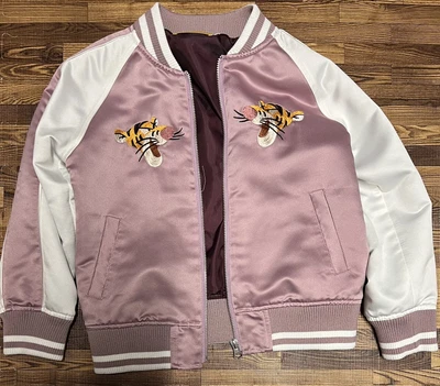 $80 • Buy Tokyo Disney Resort Varsity Jacket Tigger Pink Jumper Sukajan Size 120 Junior