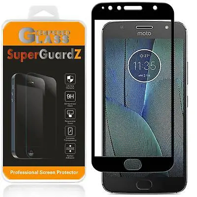 Motorola Moto G5S Plus SuperGuardZ FULL COVER Tempered Glass Screen Protector • £6.54