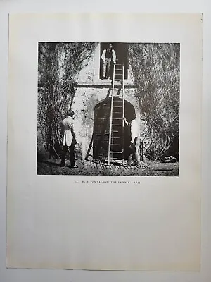 Victorian Photography Old Print W H Fox Talbot The Ladder 1844 • £10