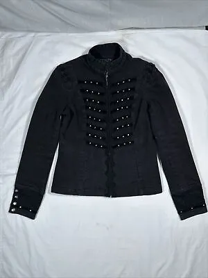 Tripp NYC Studded Lace Jacket Womens Size XL My Chemical Romance Goth Punk EUC • £76