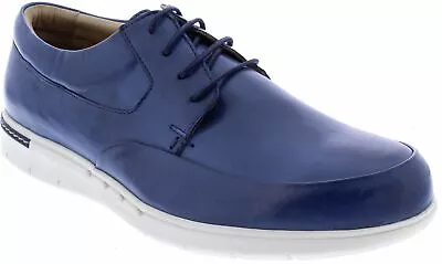 Country Jack 9700 Rory Mens Denim Leather Lace Up Shoes • £42.49