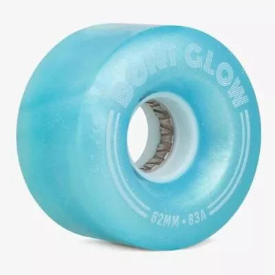 Bont - Glow Light Up LED Roller Skate Wheels ( Tickle Blue ) - Set Of 4 • $39