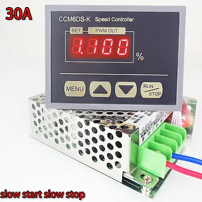 12-80V PWM DC Motor Speed Controller Governor With Digital Display Panel 30A  • $15.99