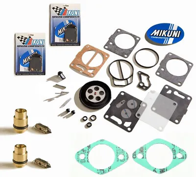 Sea Doo Dual Genuine Mikuni Carb Rebuild Kit Base Gasket & Needle Seat GTX 96-97 • $136.95