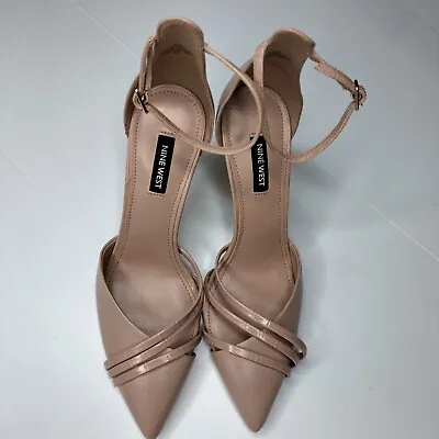 Nine West Size  8.5 Beige Leather High Heel Shoes • $25