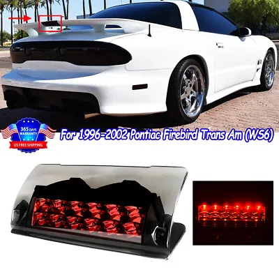 For 1996-2002 Pontiac Firebird Trans Am WS6 Smoke High Rise 3rd Brake Light LED • $41.64