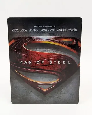 Man Of Steel (Blu-ray Disc SteelBook) DVD & Special Features Included ~ READ • $9.95