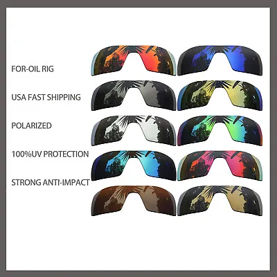 $9.98 • Buy Replacement Polarized Lenses For-Oakley Oil Rig Sunglasses OO9101 Anti Scratch