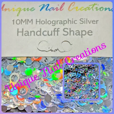 HANDCUFF Shape Glitter~Solvent Resistant~Nail Art•Face•Festival•USA⭐ • $2.99