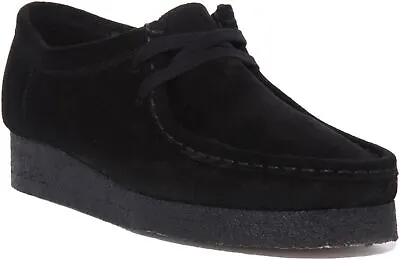 £119.99 • Buy Clarks Originals Wallabee Lace Up Shoes Black Suede Womens UK Size 3 - 12