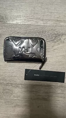 $25 • Buy Mj Marc Jacobs Puffy Heart Zip Around Coin Clutch Wallet