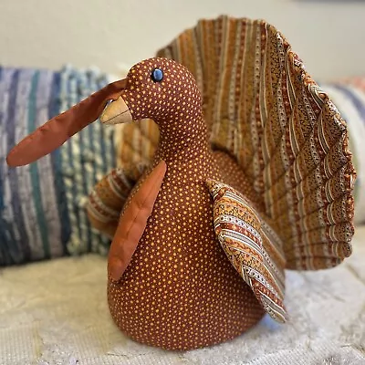 Vintage Turkey Thanksgiving Doorstop Weighted Plush Farmhouse Country Decor • $25