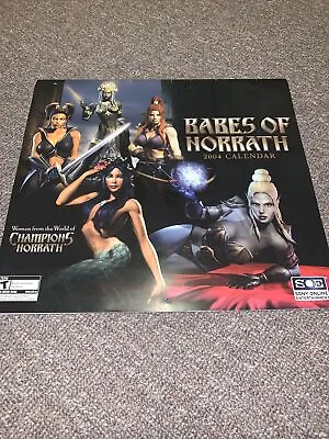 Babes Of Norrath 2004 Calendar SOFTCOVER Champions Video Game Artwork Characters • £57