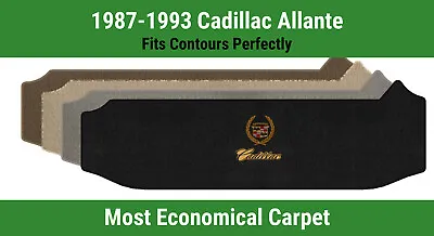 Lloyd Velourtex Small Deck Mat For '87-93 Allante W/Crest 2 Gold W/Black On Gold • $160.99