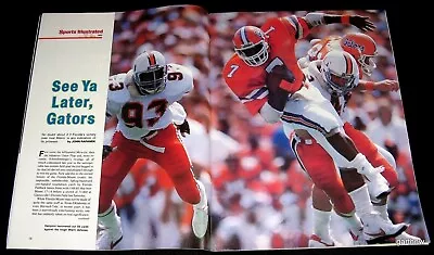 FLORIDA FOOTBALL 1982 GATORS V MIAMI HURRICANES PICTORIAL WAYNE PEACE JIM KELLY • $19