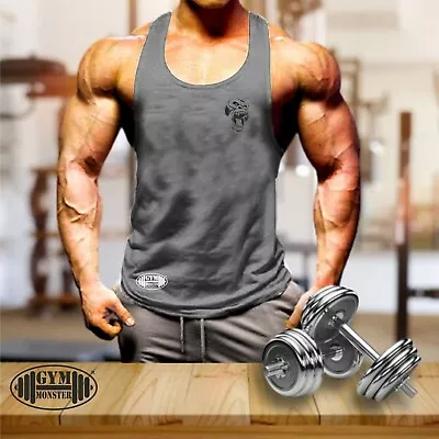 £11.99 • Buy Gorilla Roar Vest Pocket Gym Clothing Bodybuilding Training Workout Men Tank Top