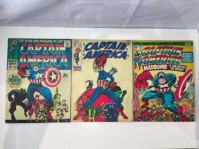 Captain America Comic Cover Canvas Set Of 3 • Lovely Wall Art For Any Marvel Fan • £14.99