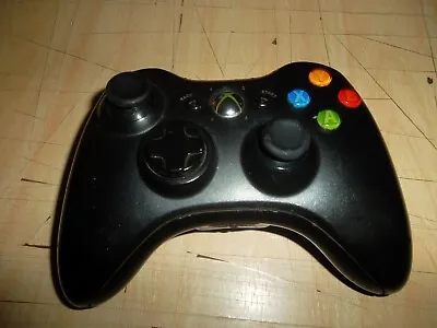 Oem Official Microsoft Xbox 360 Wireless Black Controller Parts Or Fix As-is. • $9.99