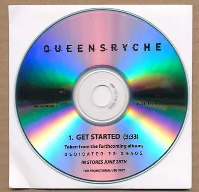 $12 • Buy Queensryche - Get Started RARE Promo Test Press CD Single '11