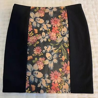 Skirt Mink Pink Size Large Floral Print Lined • $16.97