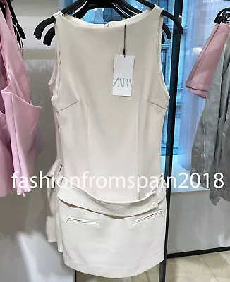 Zara New Woman Belted Mini Dress Pastel Yellow Xs-xxl 2709/777 • $57.49