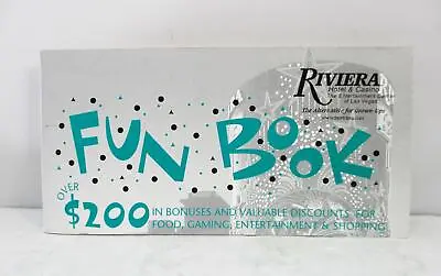 1999 Riviera Hotel & Casino Las Vegas NV Coupon Fun Book • $5.60