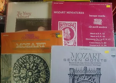 Mozart Sealed Lot Lp Records Vinyl Sonatas Motets Serenades Divertimento Adagio • $17